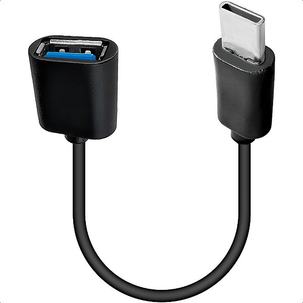 Cabo Adaptador Otg Tipo C Pendrive Para Celular E Tablet