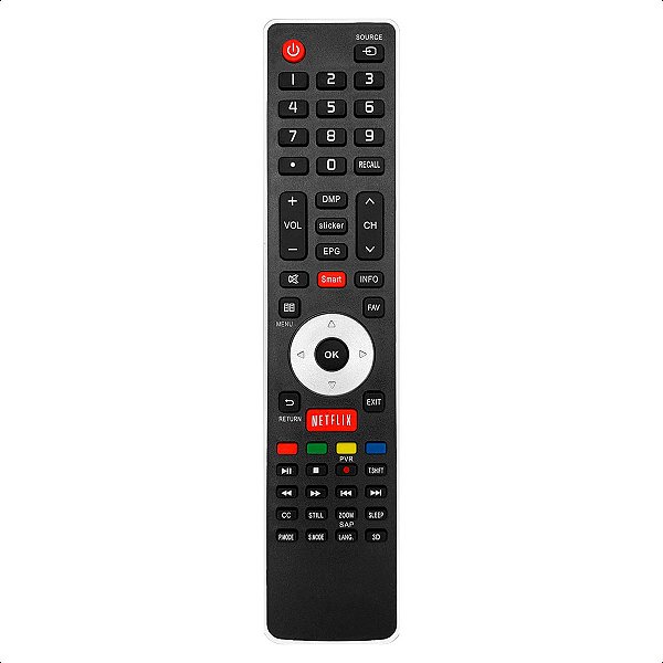 Controle Remoto Compatível com Tv Hisense Netflix EN 33911hs