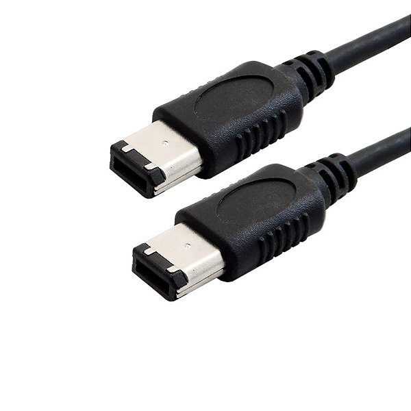Cabo Firewire 6x6 Pinos com Conector Metálico 1,5 Metros