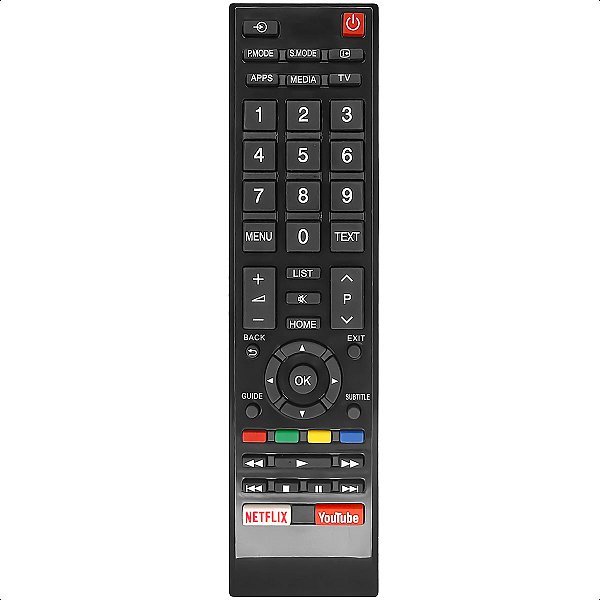 Controle Remoto Compatível com Tv Toshiba Netflix e Youtube