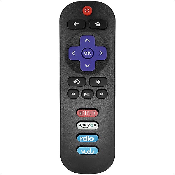 Controle Remoto Compatível com Tv Tcl Roku com Netflix