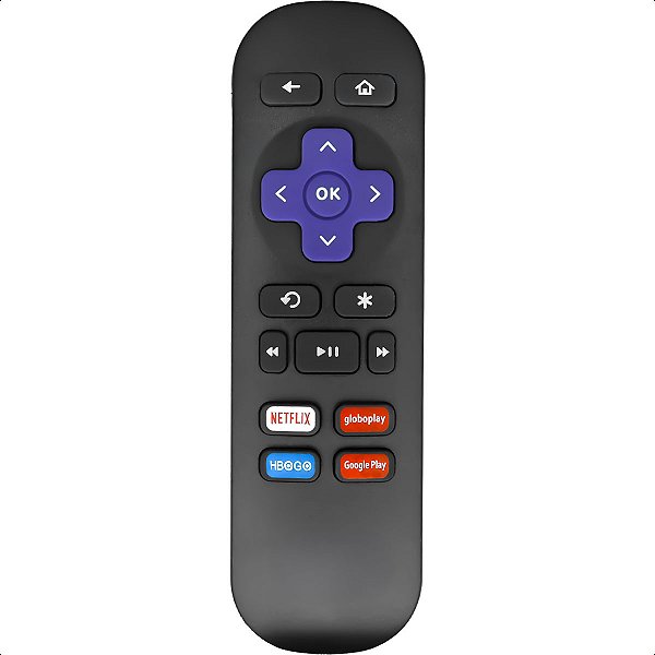 Controle Remoto Compatível com TV Aoc Roku Streaming Hbo