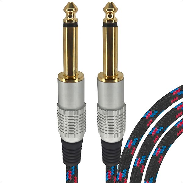 Cabo De Guitarra Profissional P10 De Nylon 5m