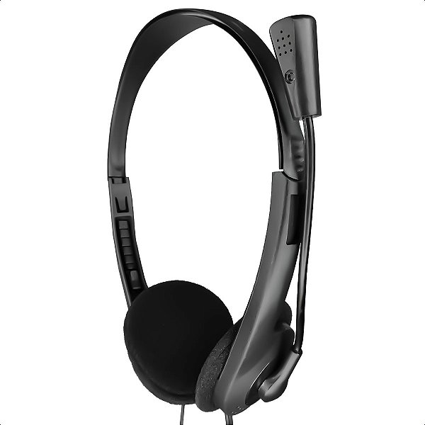 Fone de Ouvido Headset Simples Multimídia Com Microfone