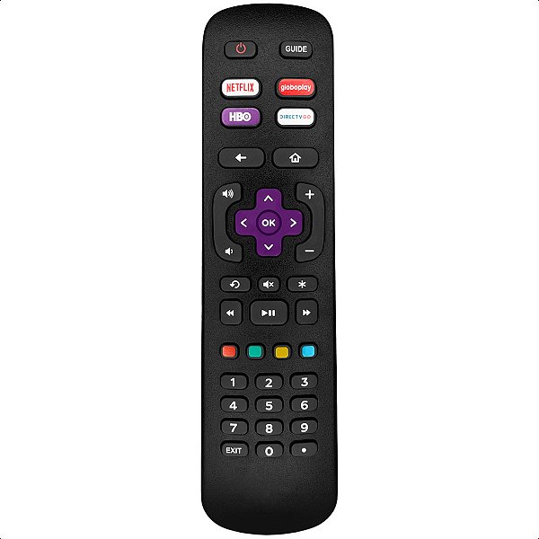 Controle Remoto Compatível com Tv Semp Roku Gloobo Play