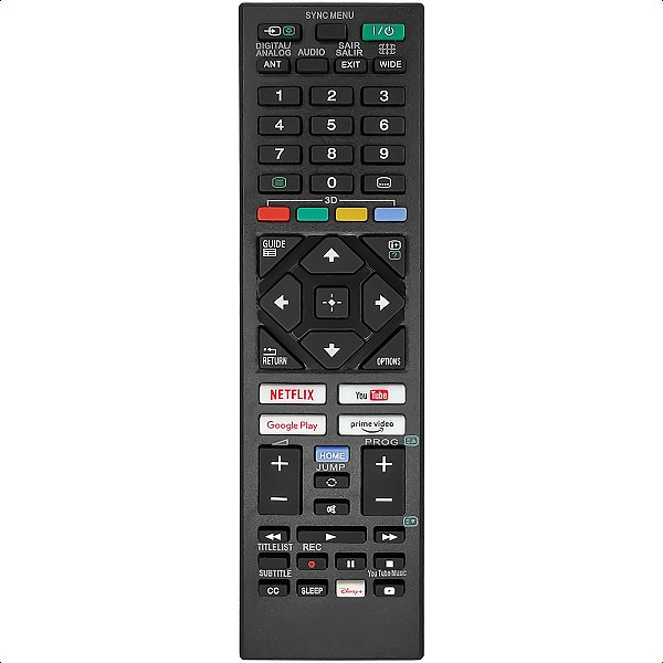 Controle Remoto Compatível com Tv Sony RM-L1715 Netflix