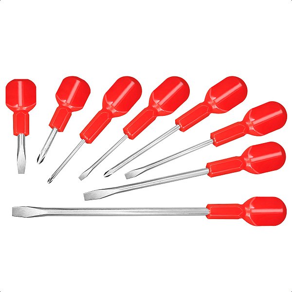 Kit Universal 8 Chaves 5 Chaves De Fenda E 3 Philips