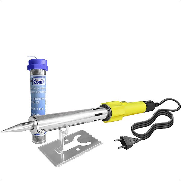 Kit de Solda Completo Ferro de Solda 100w 127v + Tubo Estanho