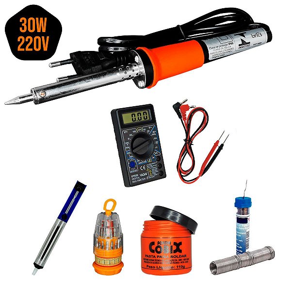 Kit de Ferramentas Completa + Jogo Completo de Solda