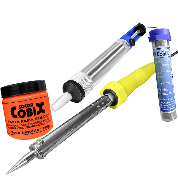 Kit Soldagem Completo + Kit Ferramentas + Multímetro