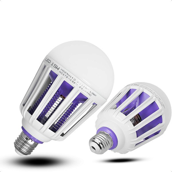Lâmpada Repelente Mata Mosquito Pernilongo Luz Led 220w