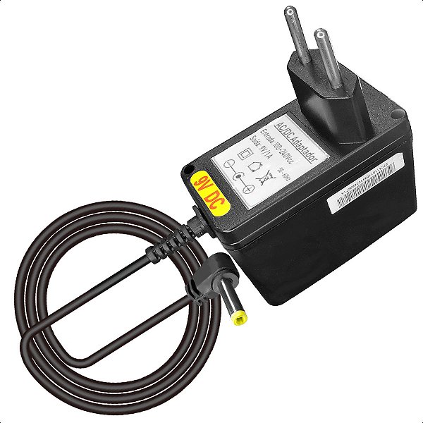Fonte Compatível Caixa De Som Amvox 9v 1,5a 100-240V 50/60Hz