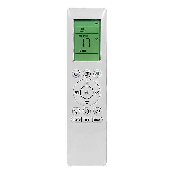 Controle Remoto Ar Condicionado Compatível Com Midea Springer Tempstar RG10