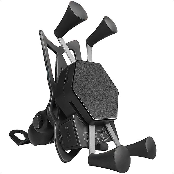 Suporte Para Celular Para Moto USB Para Telas de 4,0 a 6,5