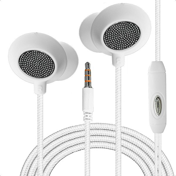 Fone de Ouvido Com Fio Microfone Tipo P3 Extra Bass Cabo 1M
