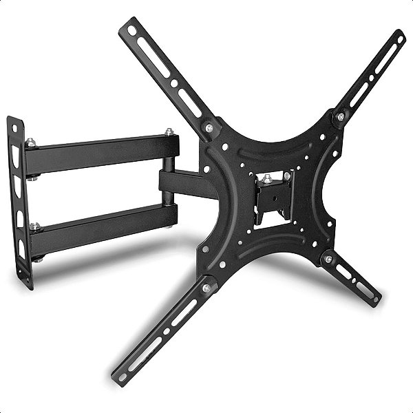 Suporte Articulado de Parede para TVs de 32 a 55" –  Suporta até 22kg + Kit Parafuso
