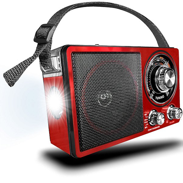 Rádio Retrô AM FM SW Com Entrada USB SD Aux MP3 Vintage
