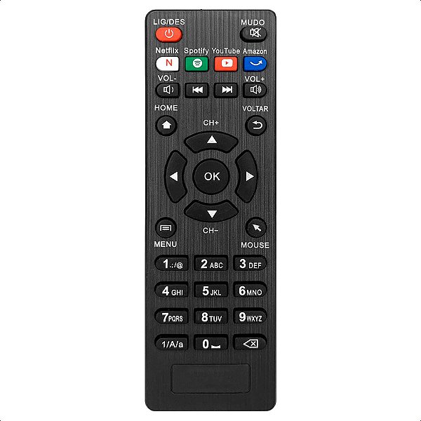 Controle Remoto Compativel Com Receptor Aquario Spotify Netflix