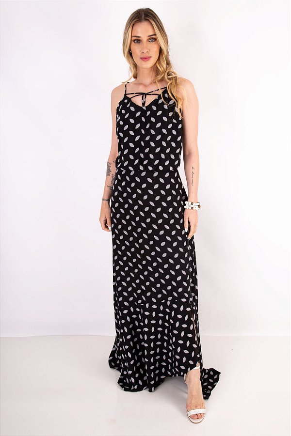 VESTIDO LONGO FLORENCE PRETO