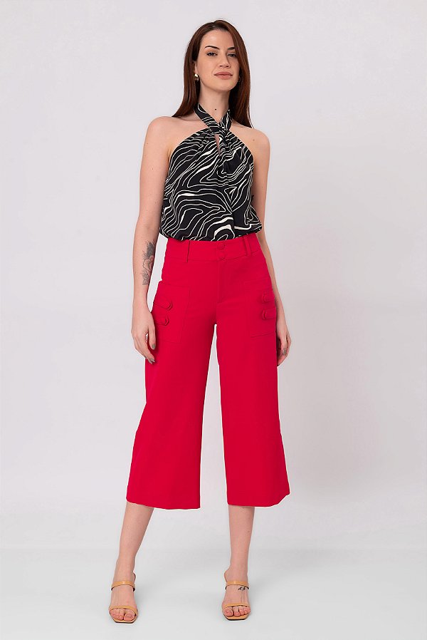 CALÇA PANTACOURT LÍVIA CREPE PINK