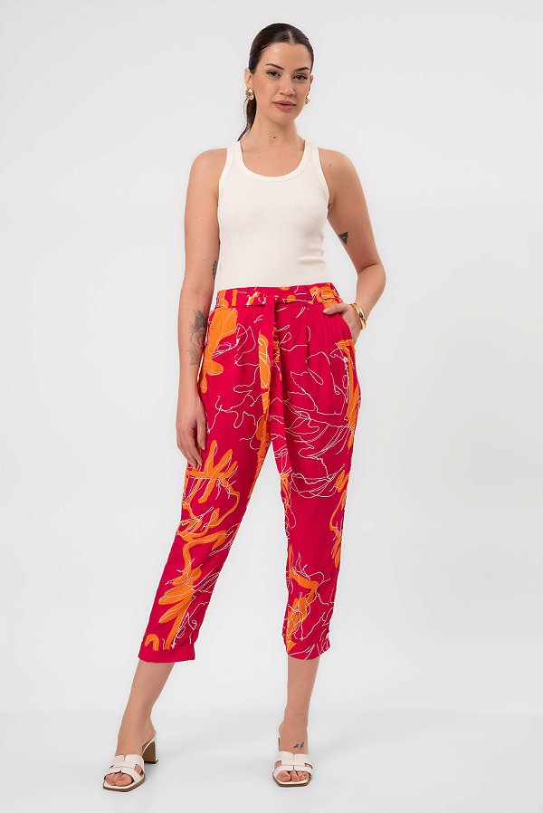 CALÇA VISCOSE BRUNA PINK