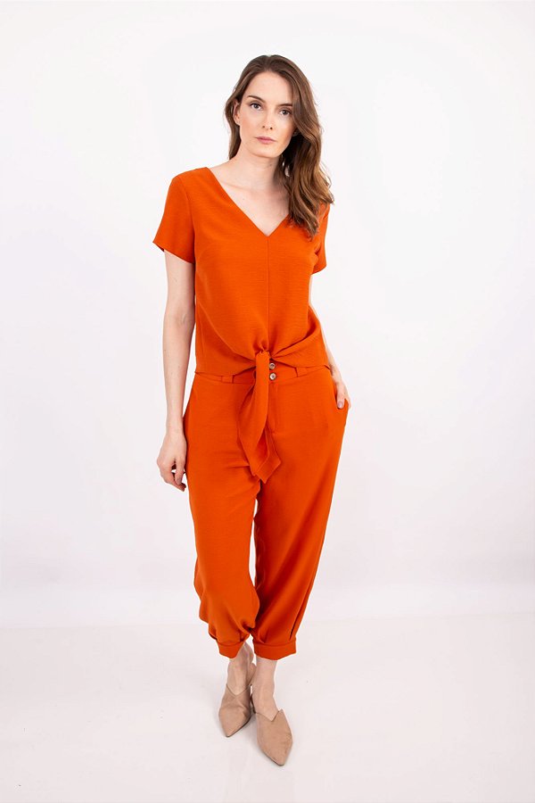 CALÇA JOGGER LAURA DAMASCO