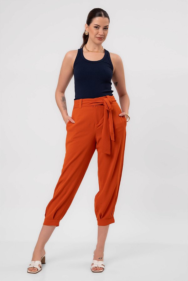 CALÇA JOGGER LAURA DAMASCO