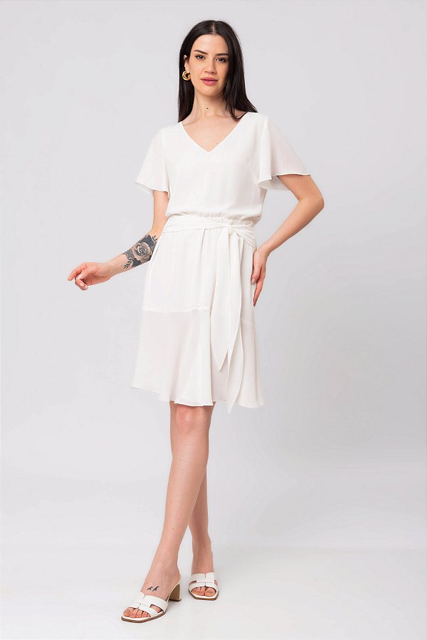 VESTIDO GISELLE OFF WHITE