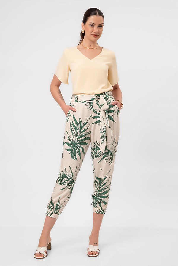 CALÇA NEW TROPICAL GREEN