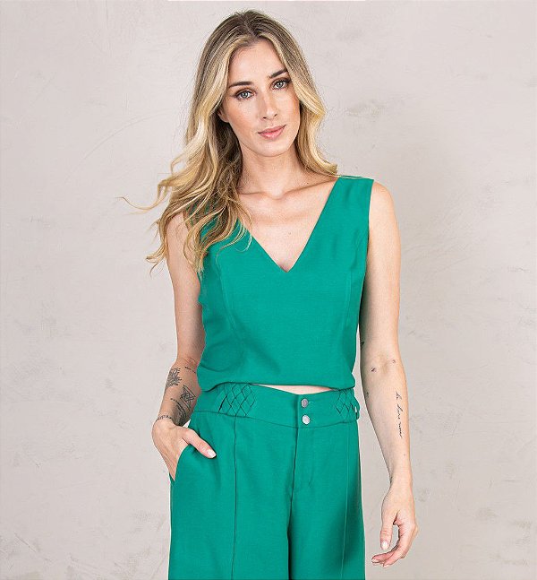 CROPPED FEMININO PAULA VERDE