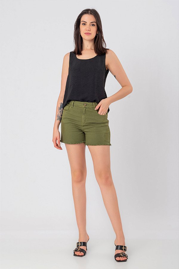 SHORT JÚLIA VERDE MILITAR