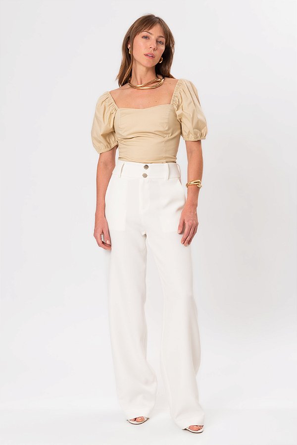 BLUSA TRICOLINE LU NATURAL