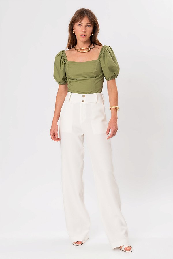 BLUSA TRICOLINE LU VERDE MILITAR