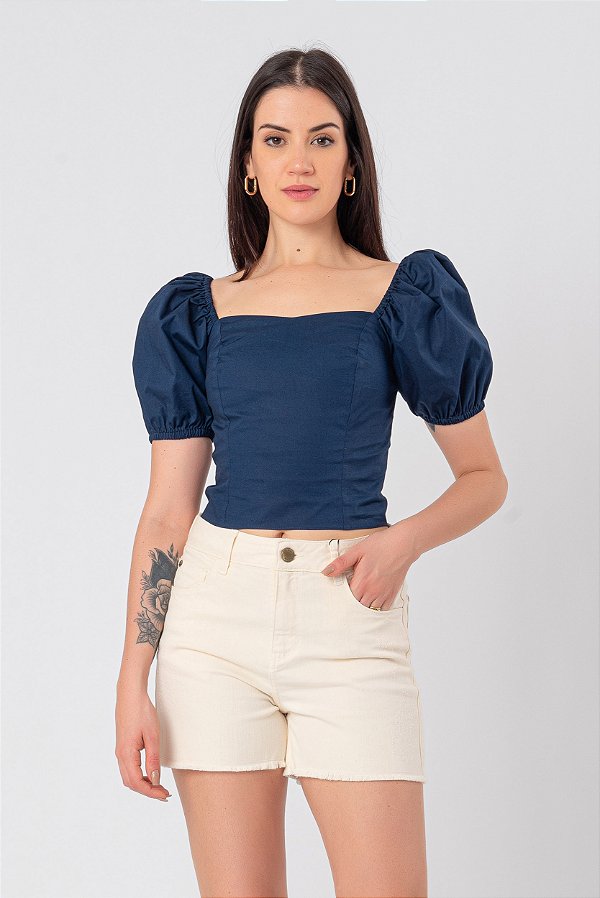 BLUSA TRICOLINE LU MARINHO