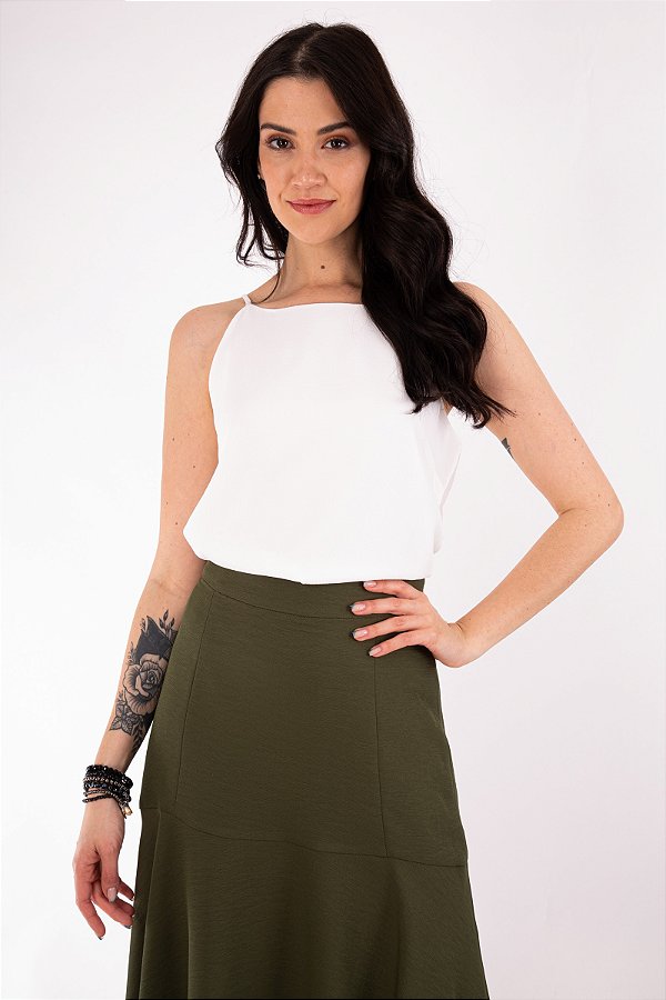 REGATA ALTA SARA CREPE OFF WHITE