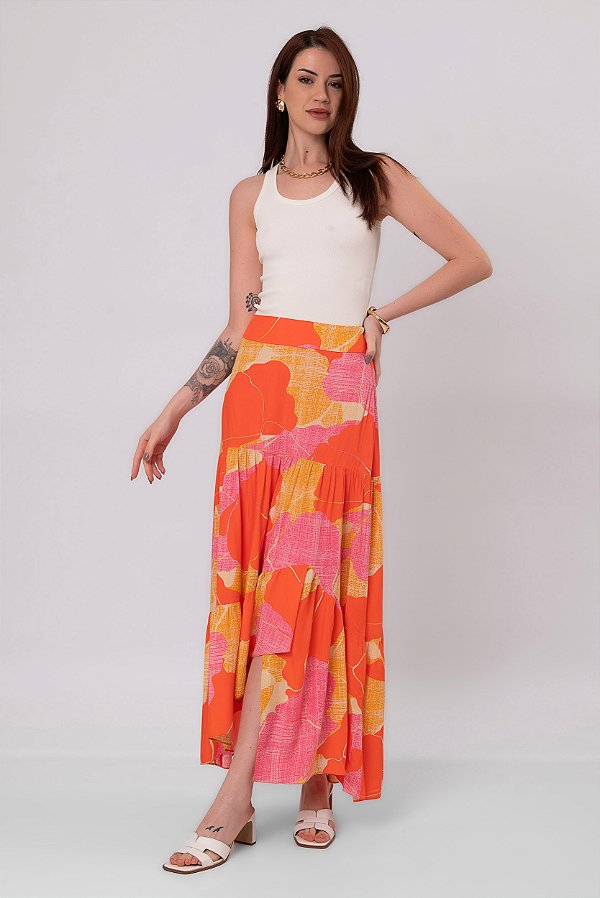 SAIA MIDI ESTAMPADA ELIS