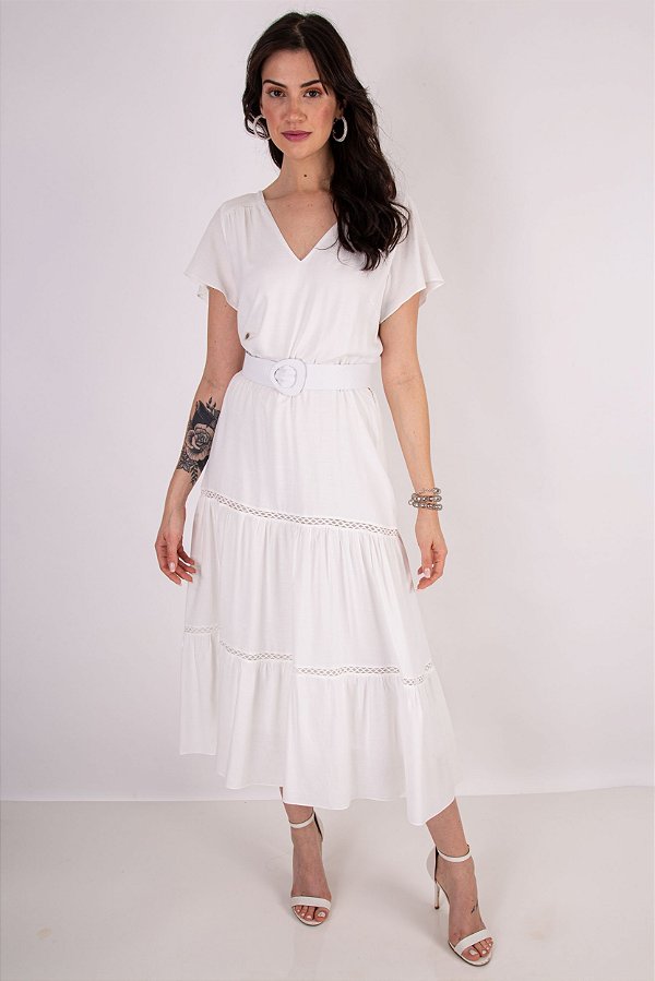 VESTIDO LENITA OFF WHITE