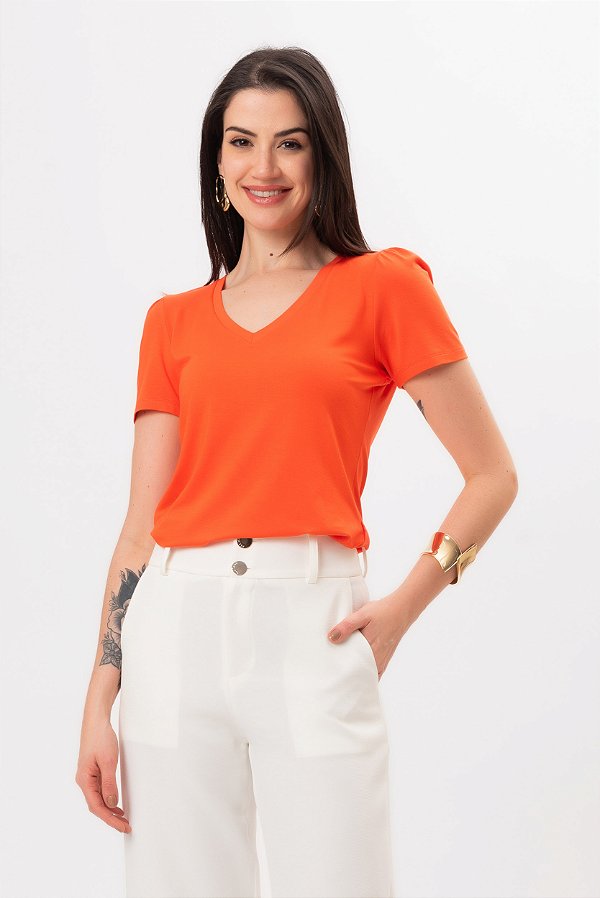BLUSA T-SHIRT CAROLINE CORAL