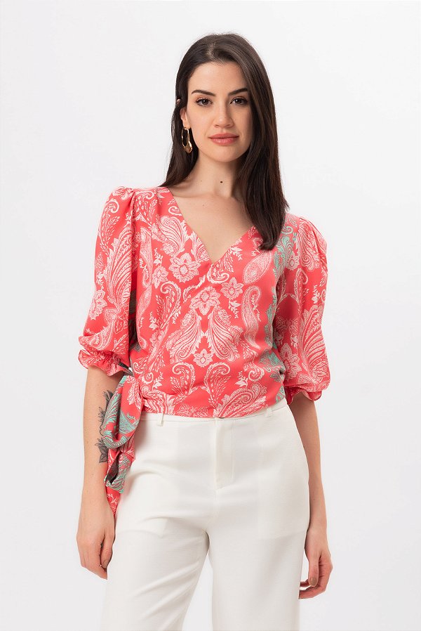 BLUSA LAÇO CASHMERE BIANCA PINK