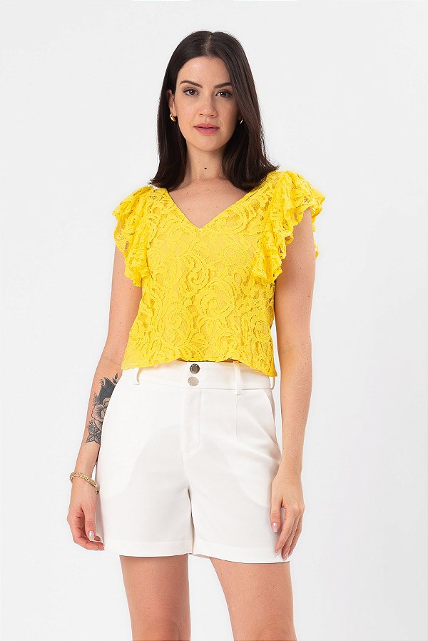 BLUSA LACE AMARELO