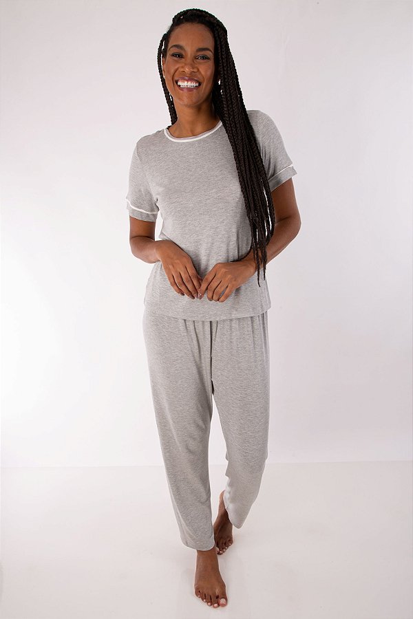 CALÇA PIJAMA FLUFFY MESCLA