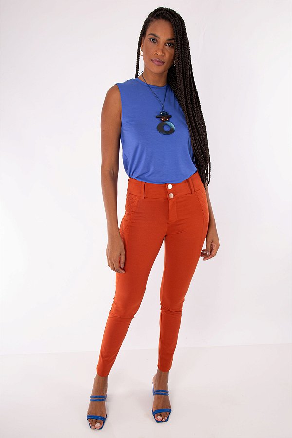 CALÇA MAITÊ MONTARIA COGNAC