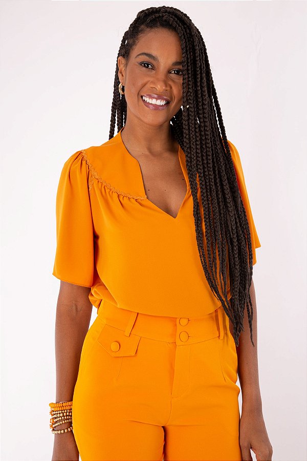 BLUSA MARGOT AÇAFRÃO