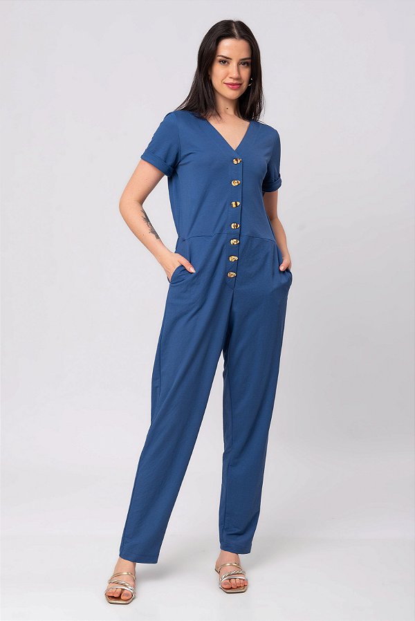 MACACÃO ELAINE AZUL DENIM