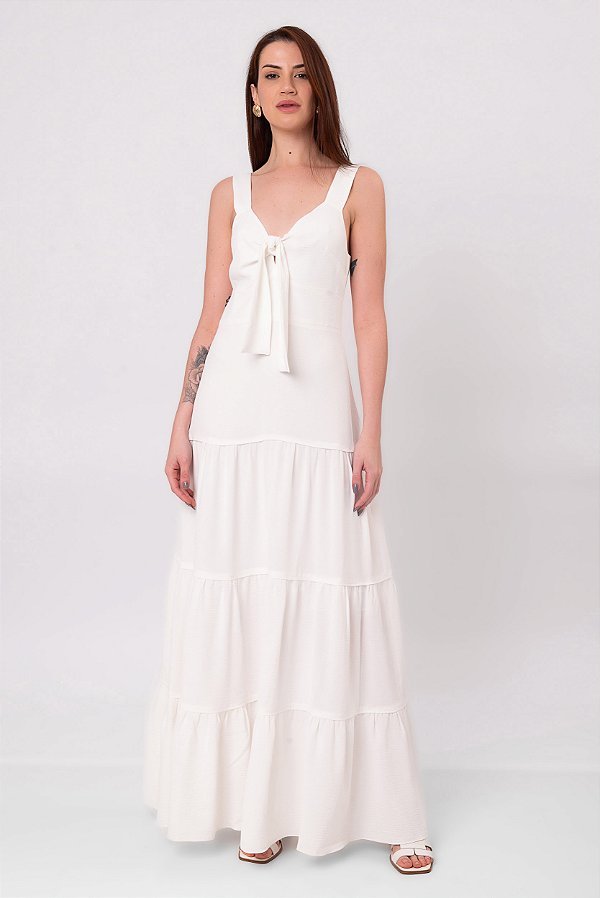 VESTIDO LONGO OFF WHITE LUCIANA