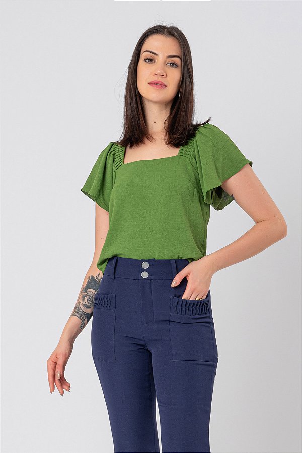 BLUSA JOANA - FOLHAGEM