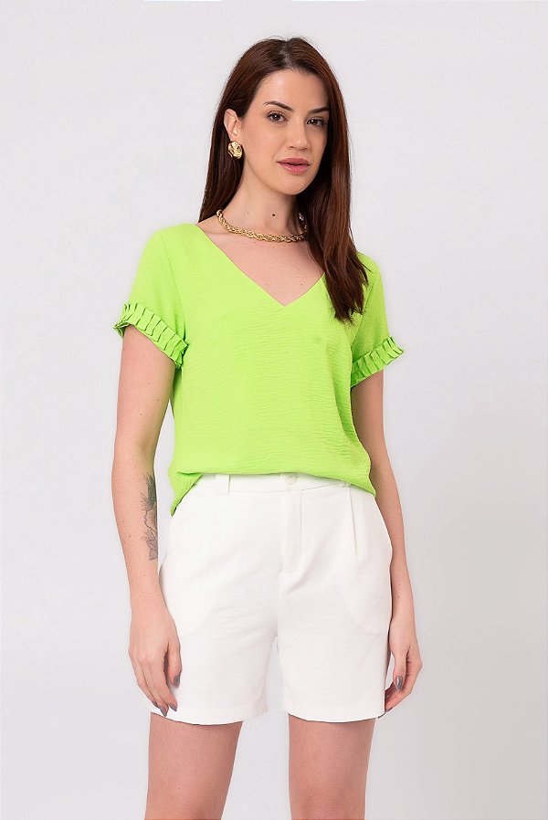 BLUSA LUCIANA LIME FRESH