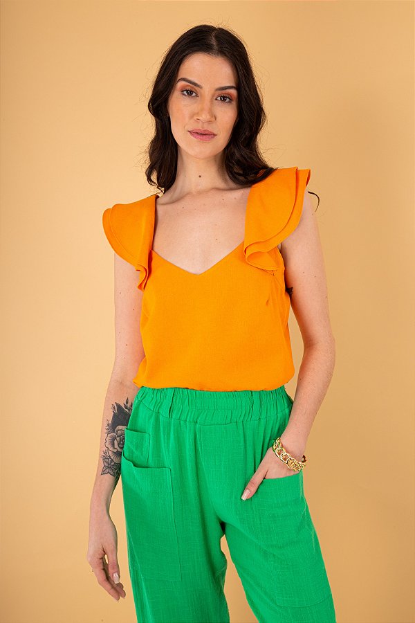 REGATA LINHO BÁRBARA - LARANJA