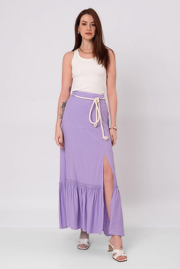 SAIA MIDI MALU DIGITAL LAVANDER