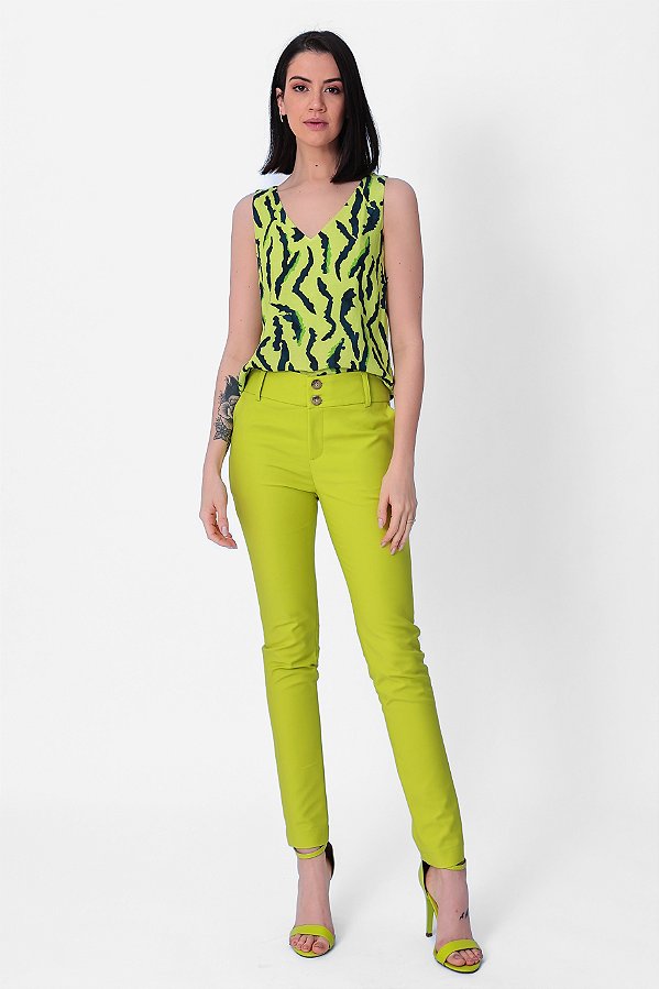 CALÇA SKINNY SARJA GABRIELA VERDE LIMA